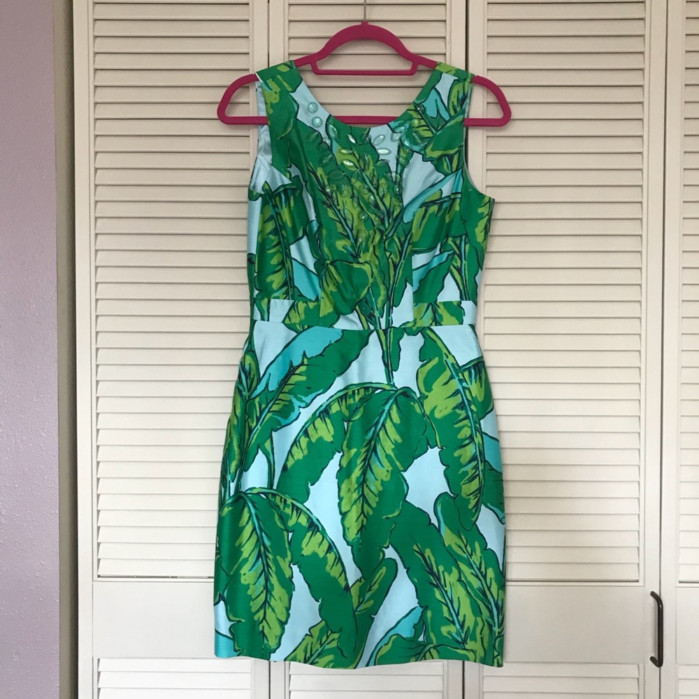 Vineyard Vines Banana Leaf Print Sheath Dress
